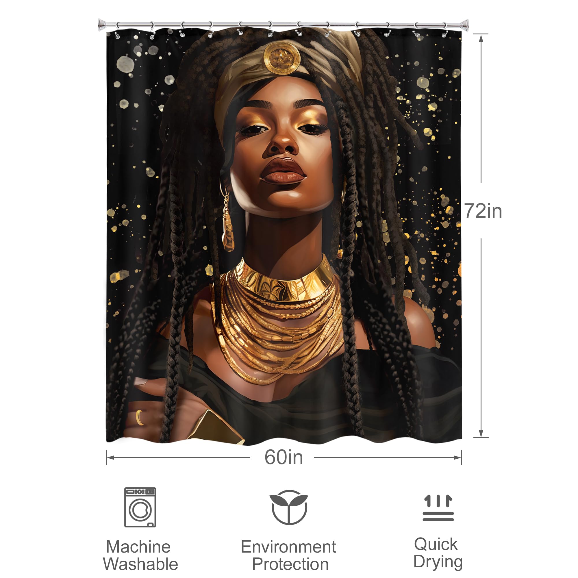 Black Girl Magic Shower Curtain