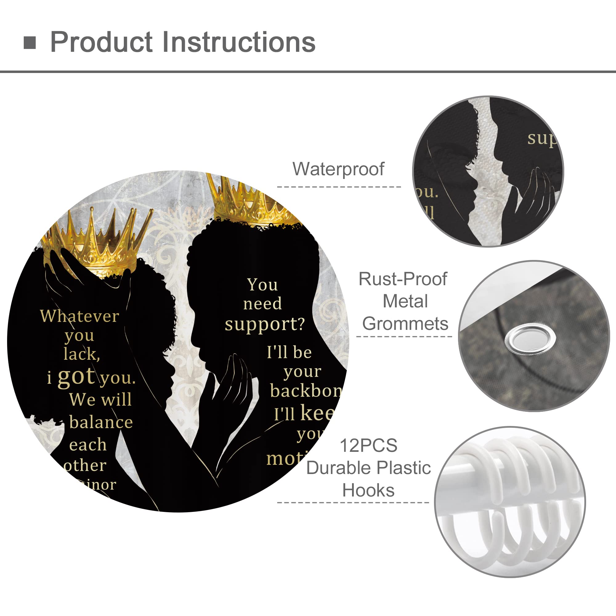 Black Girl Magic Shower Curtain