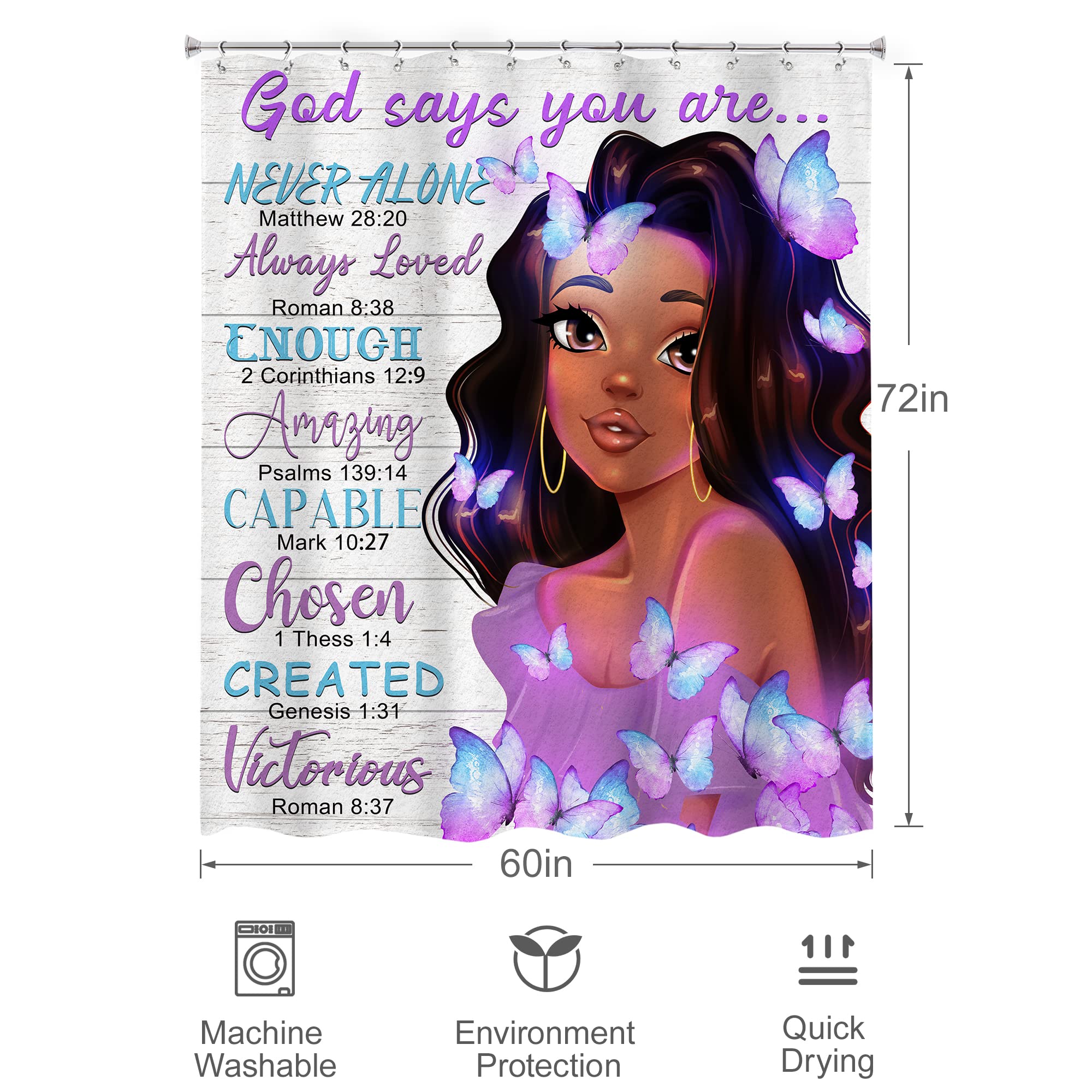 Black Girl Magic Shower Curtain