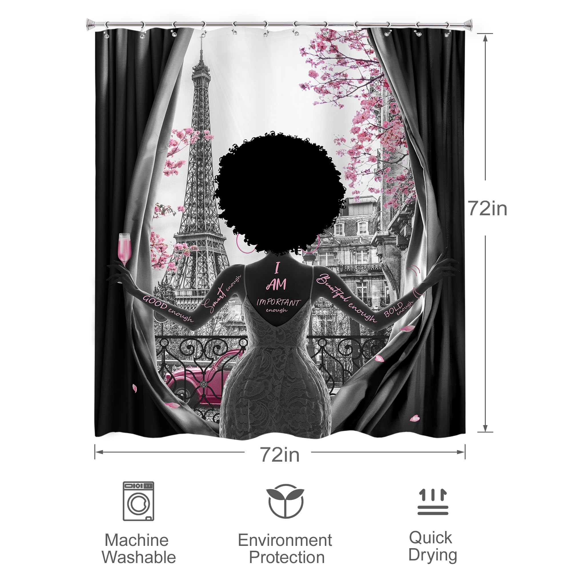 Black Girl Magic Shower Curtain