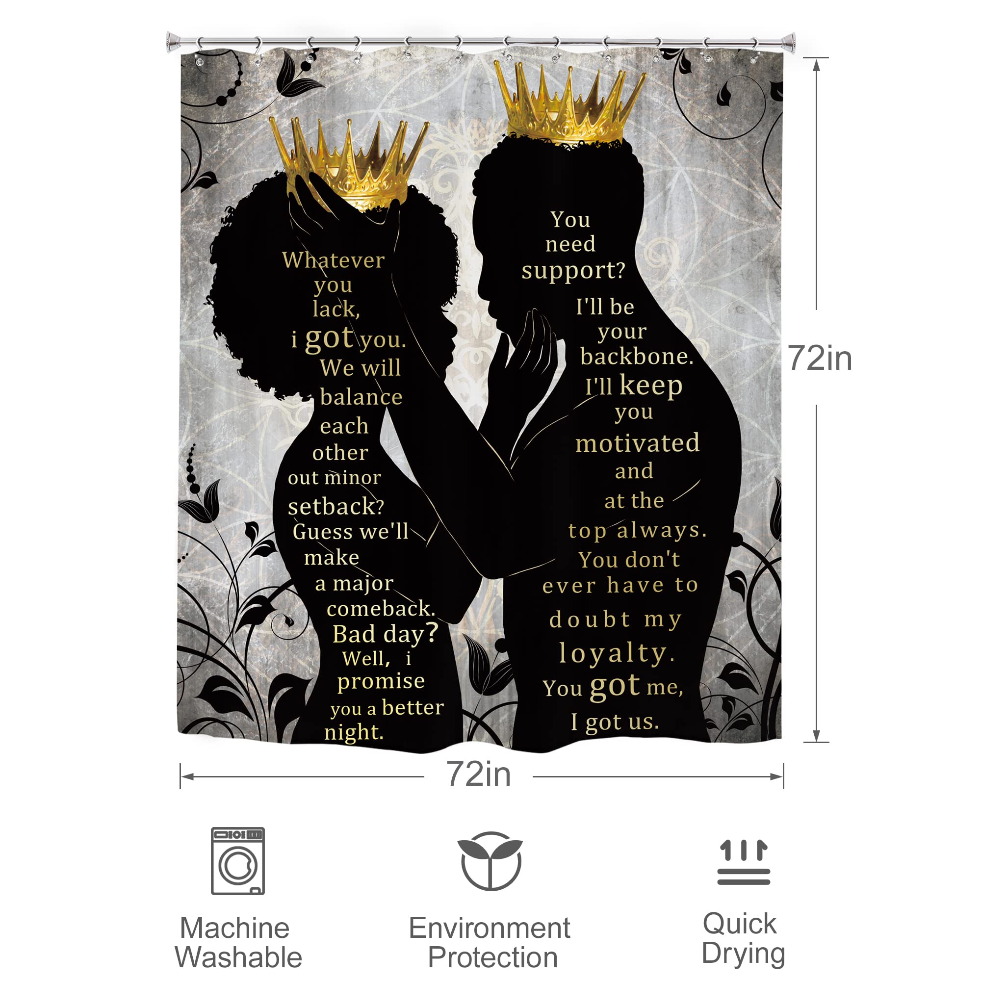 Black Girl Magic Shower Curtain