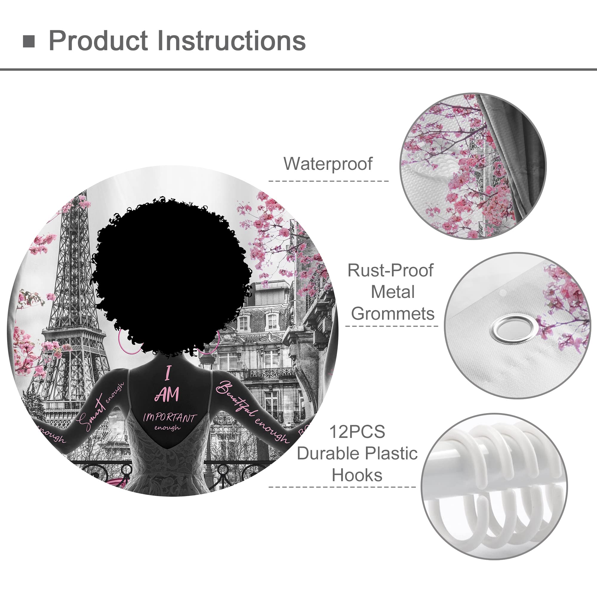 Black Girl Magic Shower Curtain