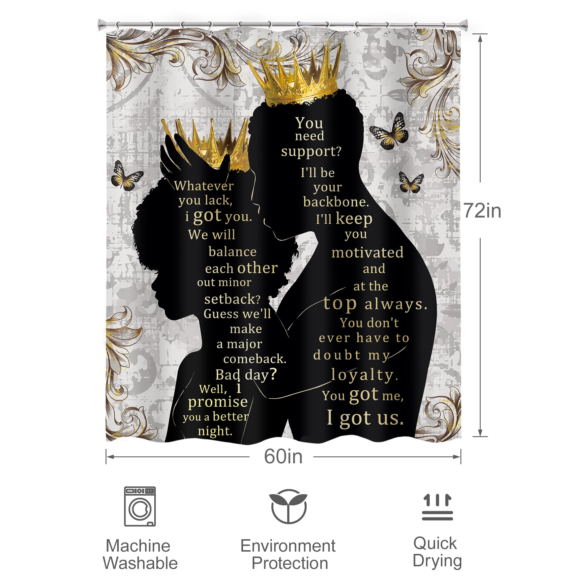 Black Girl Magic Shower Curtain