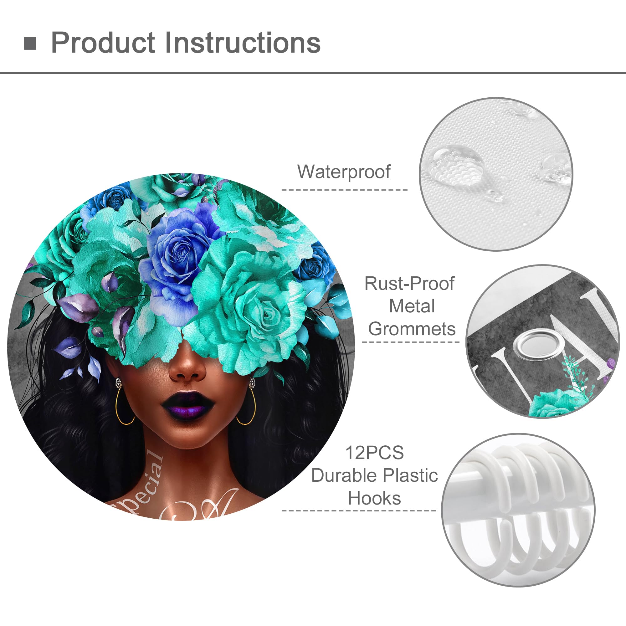 Black Girl Magic Shower Curtain