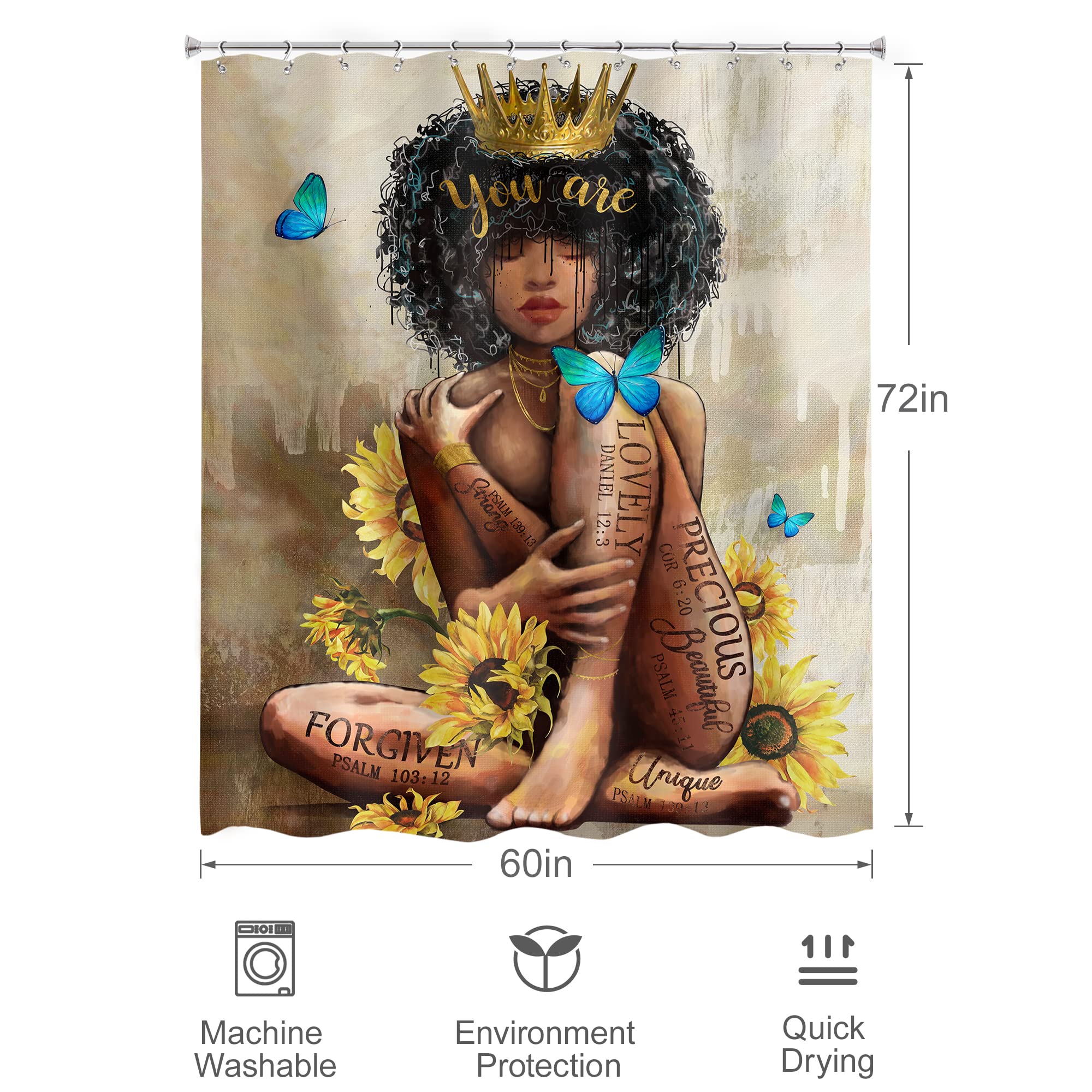 Black Girl Magic Shower Curtain