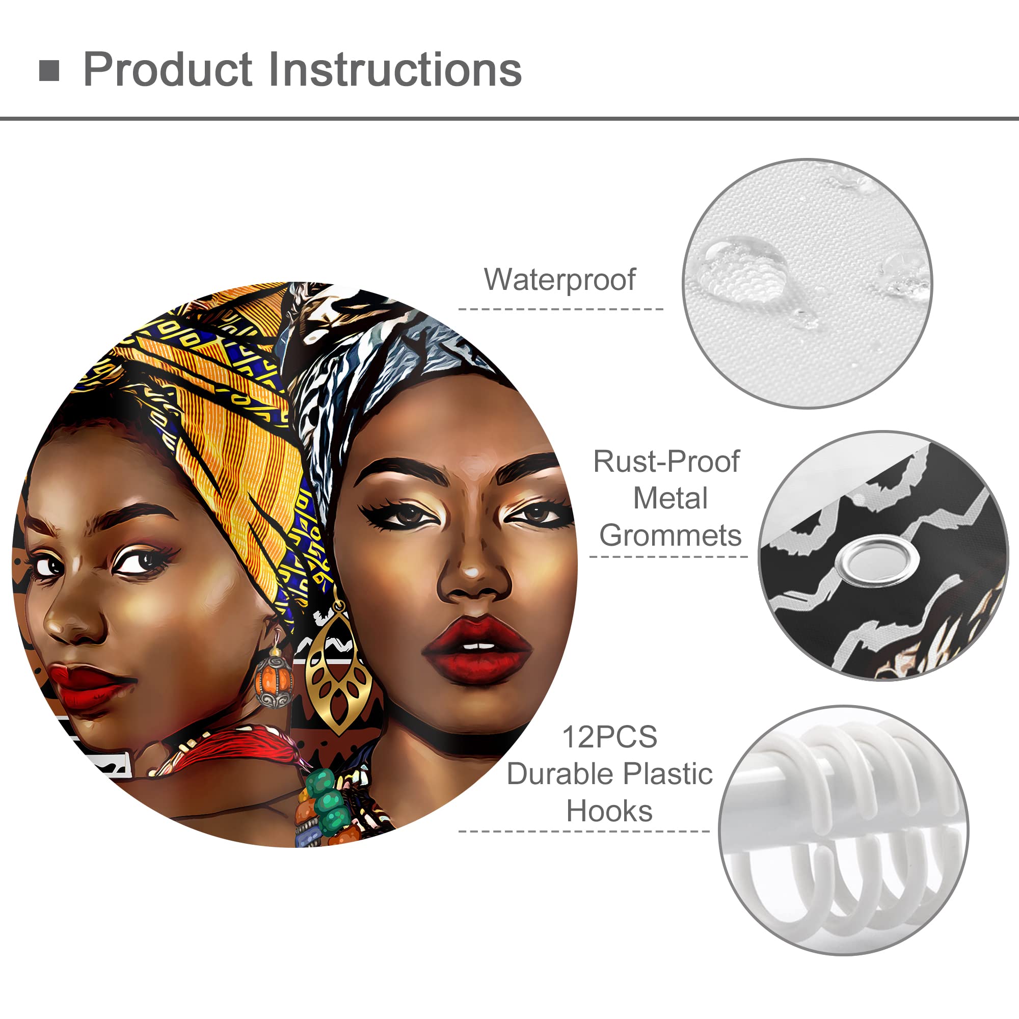 Black Girl Magic Shower Curtain