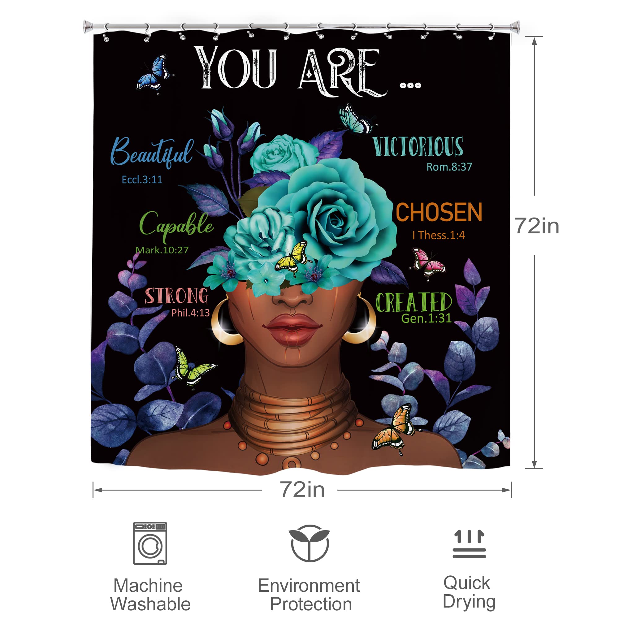 Black Girl Magic Shower Curtain