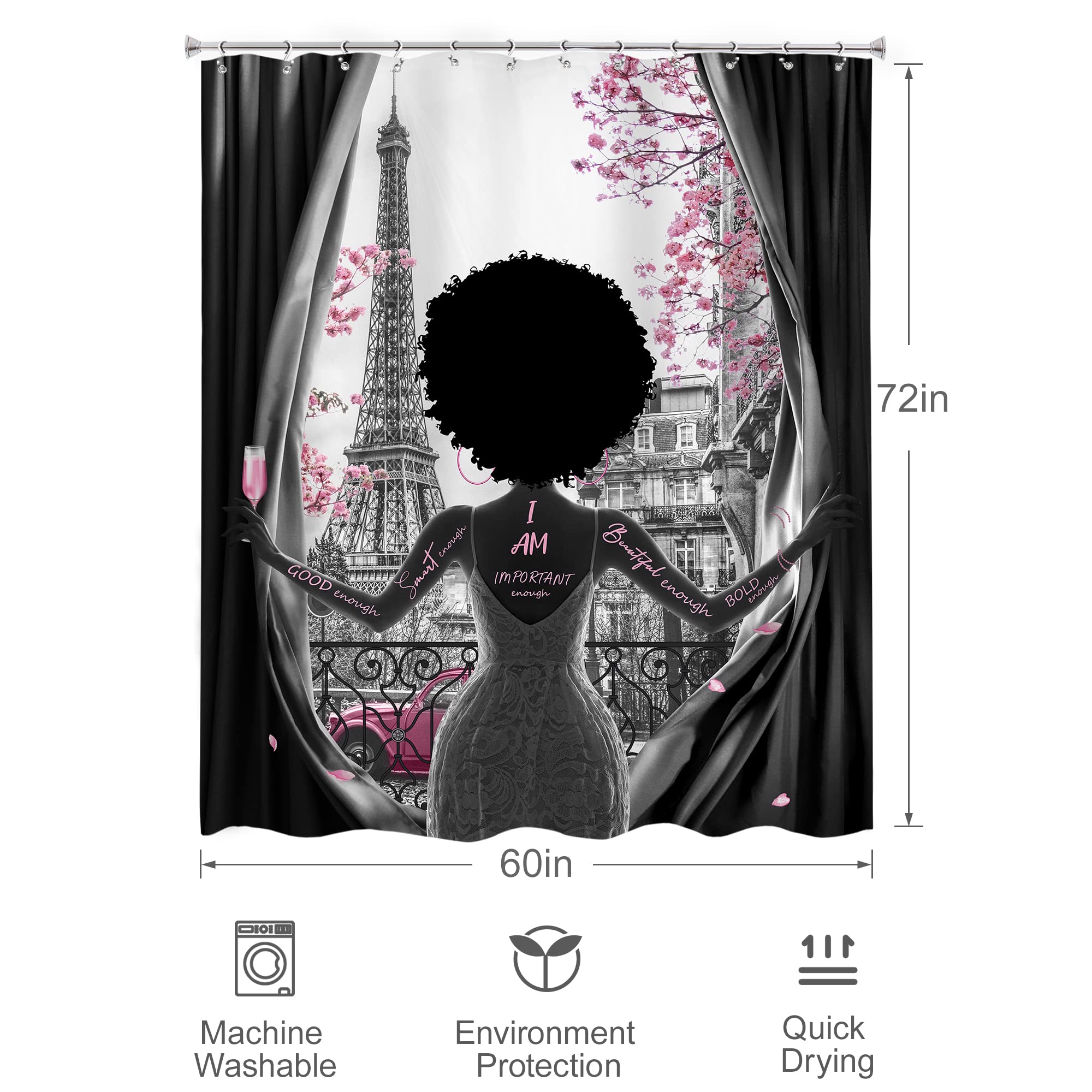 Black Girl Magic Shower Curtain