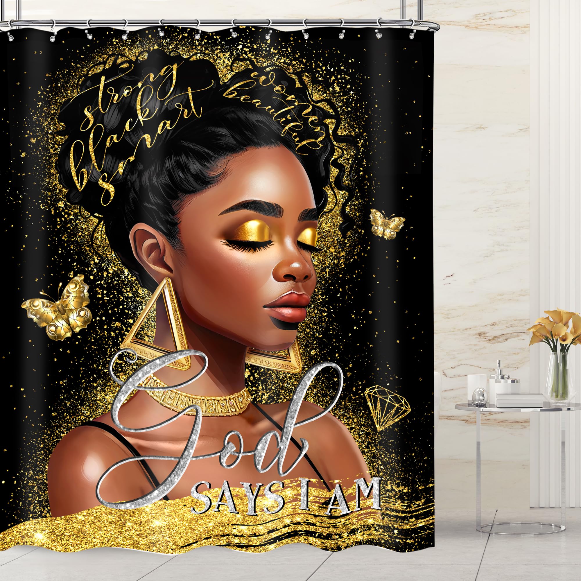 Black Girl Magic Shower Curtain