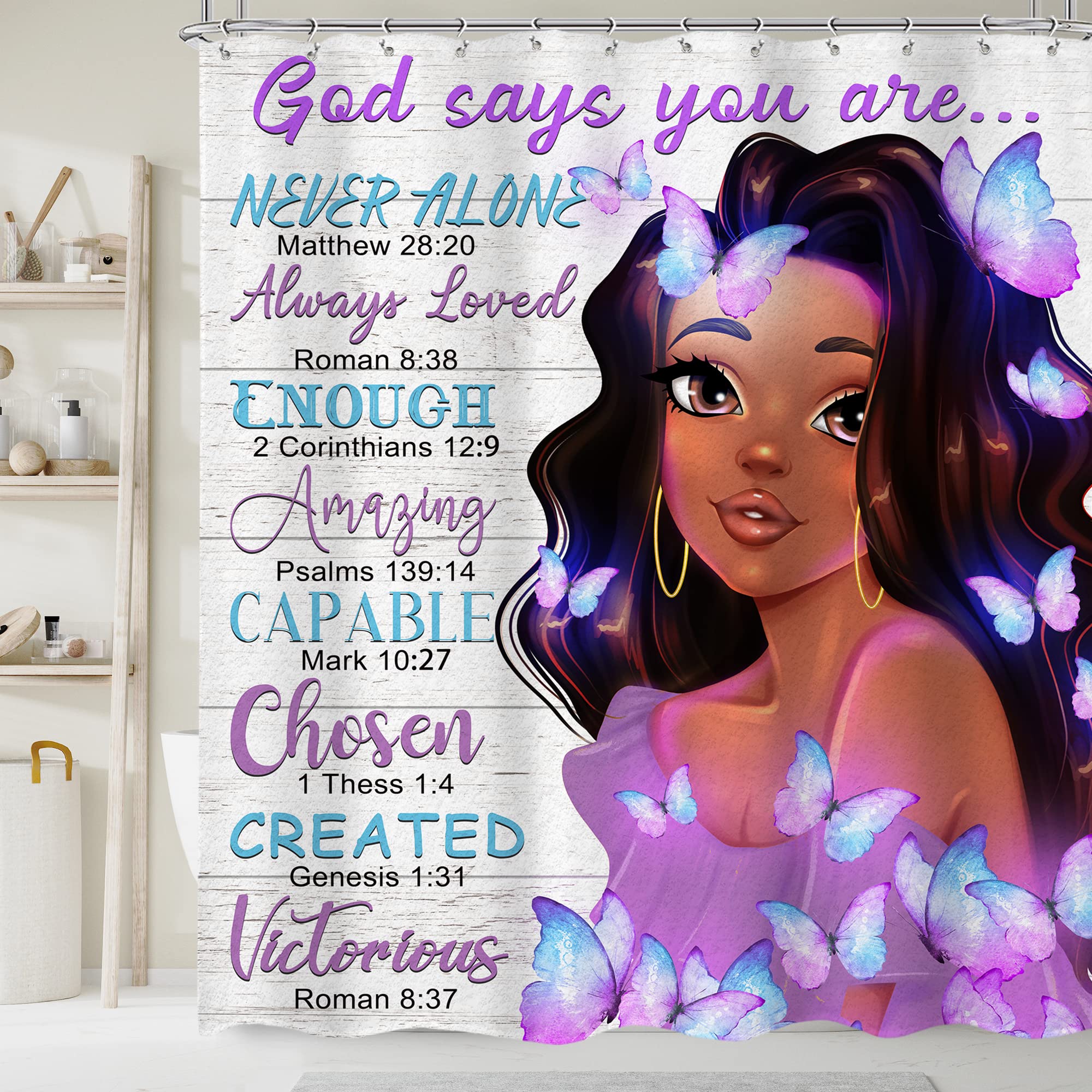 Black Girl Magic Shower Curtain