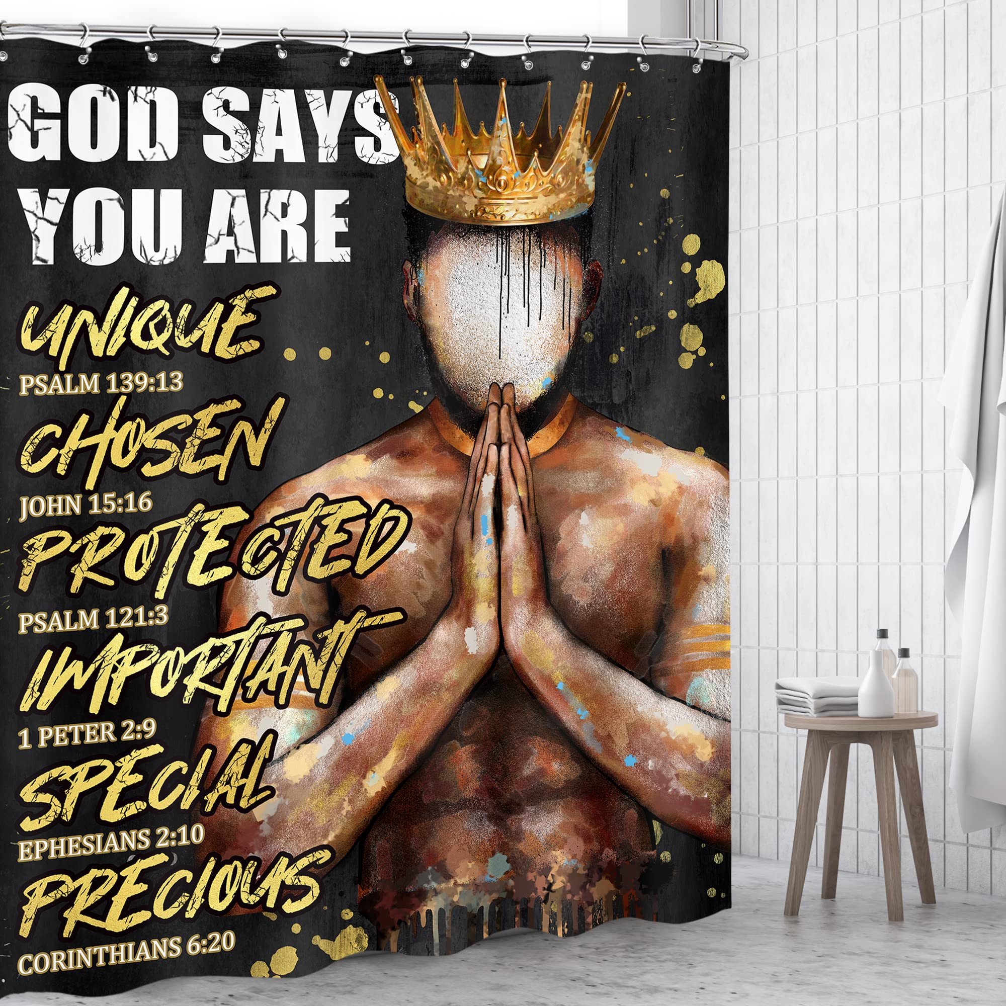 Black Girl Magic Shower Curtain