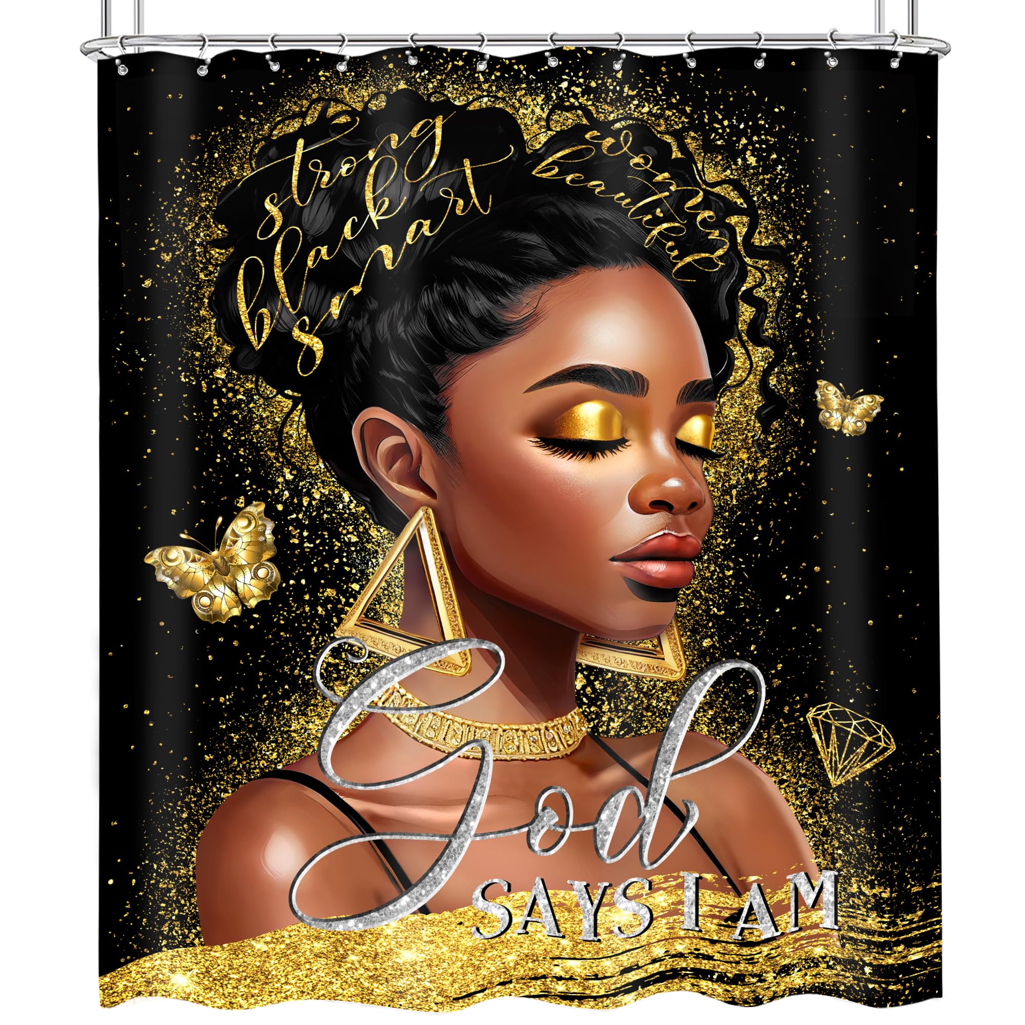 Black Girl Magic Shower Curtain