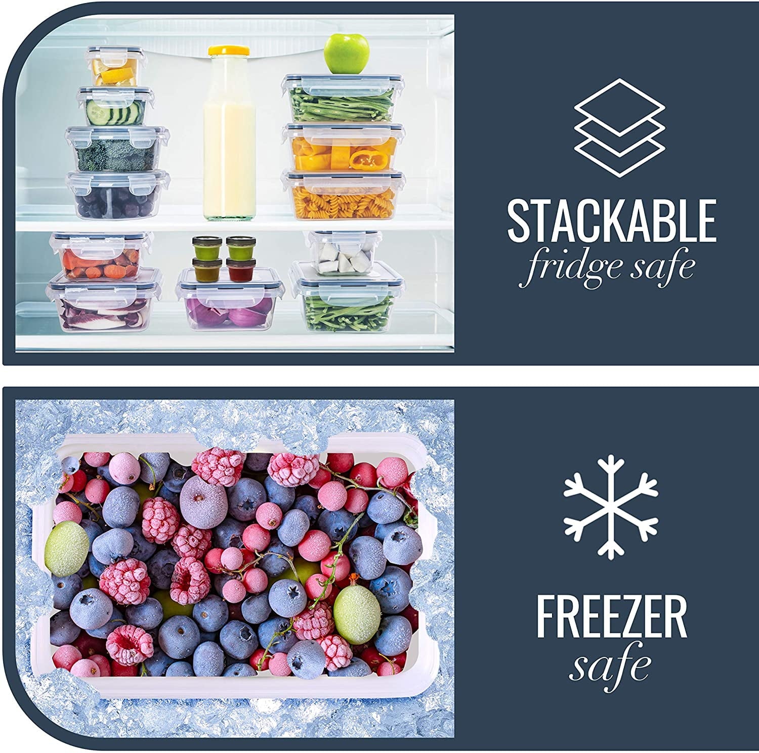 50 Pcs, Marker & Labels Meal Prep Container, Food Storage Container Sets With Lids,