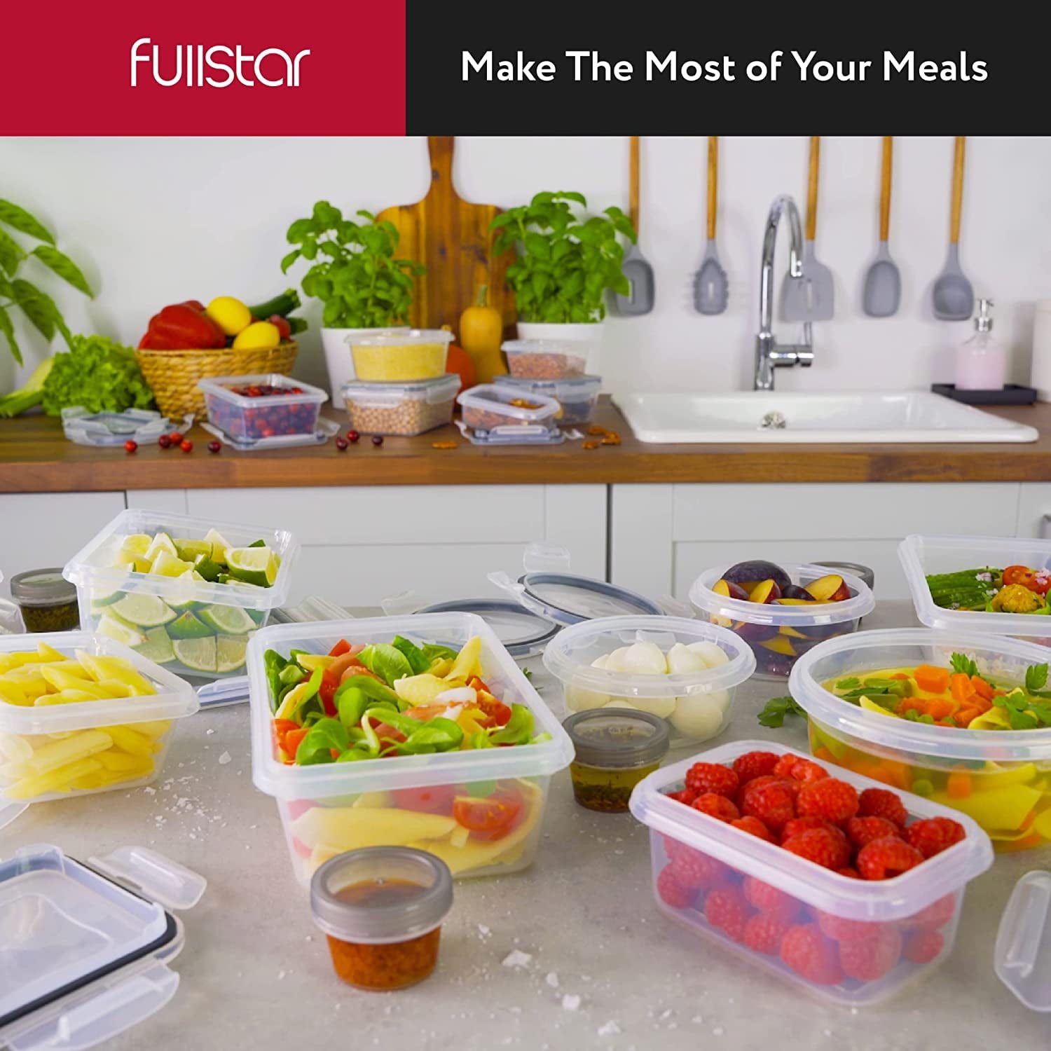 50 Pcs, Marker & Labels Meal Prep Container, Food Storage Container Sets With Lids,